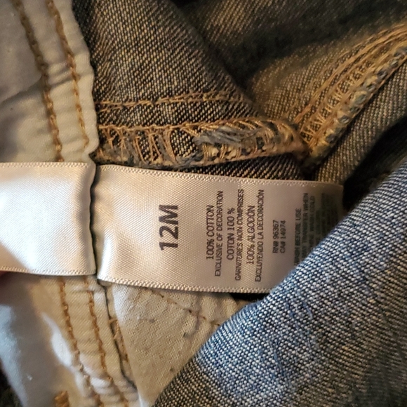 Oshkosh denim overalls size 12 months - Picture 6 of 6